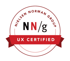 UX certification awarded by Norman Nielsen Group