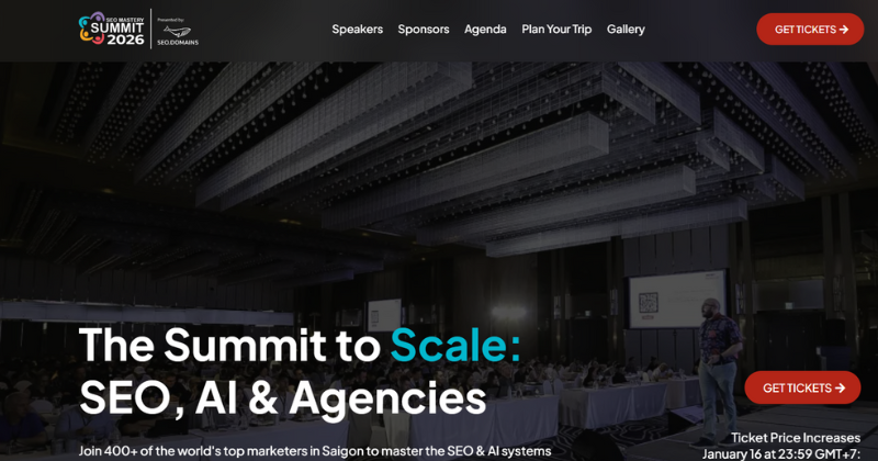 The Summit to Scale:
SEO, AI & Agencies 2026
